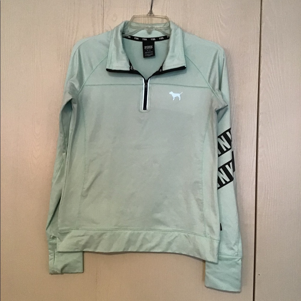Victoria’s Secret Pink Teal 1/4 Zip-Up